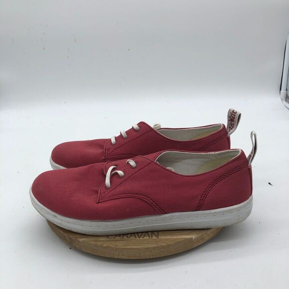 Dr Martens Callum Sneakers Womens 9 Burgundy Casual Canvas Air Wair Shoes - Picture 11 of 12